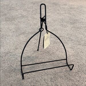 Black Metal Kitchen Cookbook Display Stand